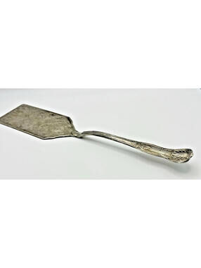 Sheffield Kings Silverplate Vintage Lasagna Pie Cake Embossed Rectangle Server